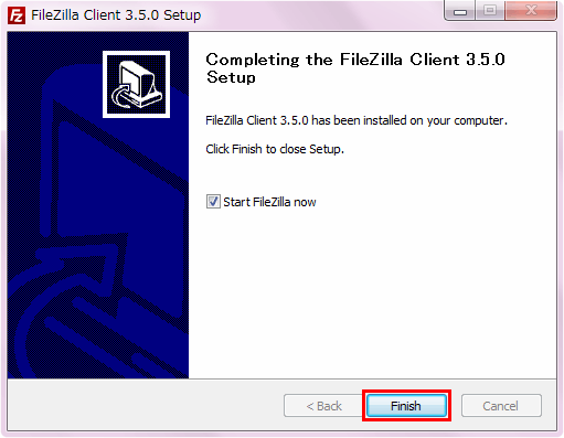 【FTP】Windows 7にFileZillaをインストールしよう