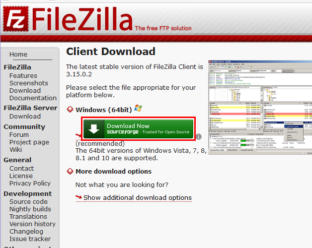 【FTP】Windows 10にFileZillaをインストール