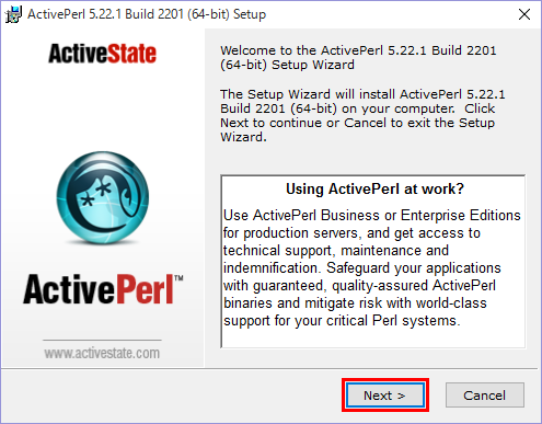 【Perl】Windows 10にActivePerlをインストール